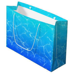 Blaues Wasser Große Geschenktüte