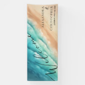 Blaues Wasser im Meer Banner (Vertikal)