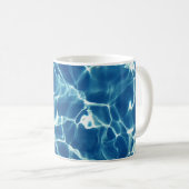 Blaues Wasser Kaffeetasse (VorderseiteRechts)