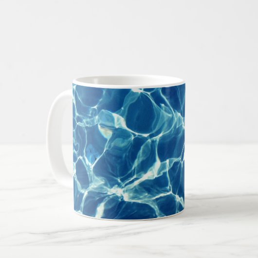 Blaues Wasser Kaffeetasse (Vorderseite Links)