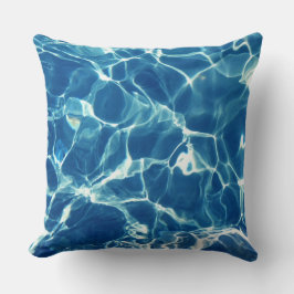Blaues Wasser Kissen