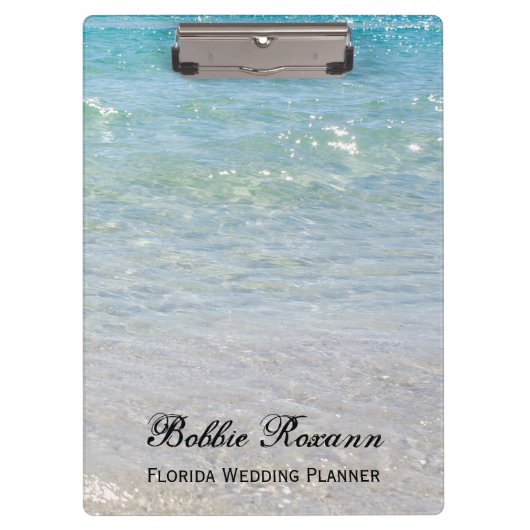 Blaues Wasser Klemmbrett (Vorderseite)