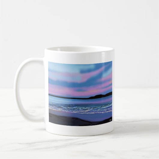 Blaues Wasser-KristallTasse Kaffeetasse (Links)