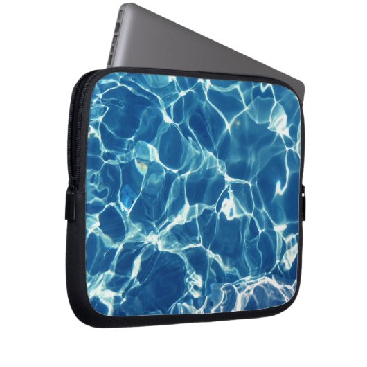 Blaues Wasser Laptopschutzhülle (Vorne Rechts)