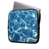 Blaues Wasser Laptopschutzhülle (Vorderseite Links)