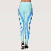 Blaues Wasser Leggings (Rückseite)