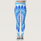 Blaues Wasser Leggings (Vorderseite)