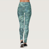 Blaues Wasser Leggings (Rückseite)