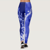 Blaues Wasser Leggings (Rückseite)