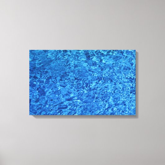 Blaues Wasser Leinwanddruck (Vorderseite)