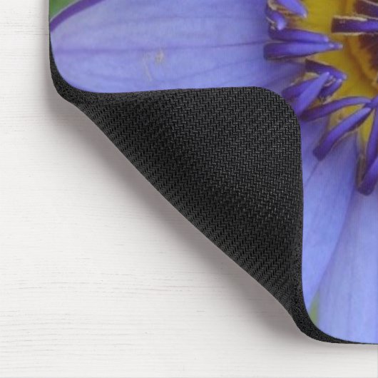 Blaues Wasser-Lilie Mousepad (Ecke)