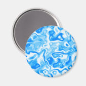 Blaues Wasser Magnet (Vorderseite/Rückseite)