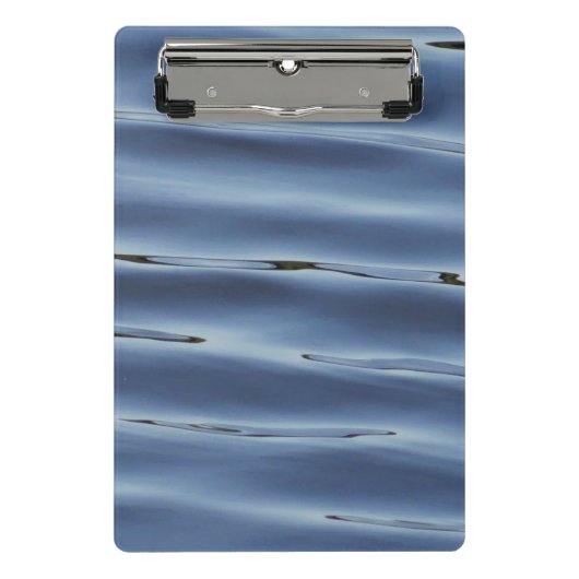 Blaues Wasser Mini Klemmbrett (Vorderseite)