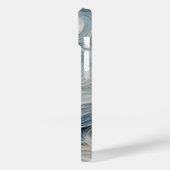 Blaues Wasser Mit Monogramm Case-Mate iPhone Hülle (Rückseite / Links)