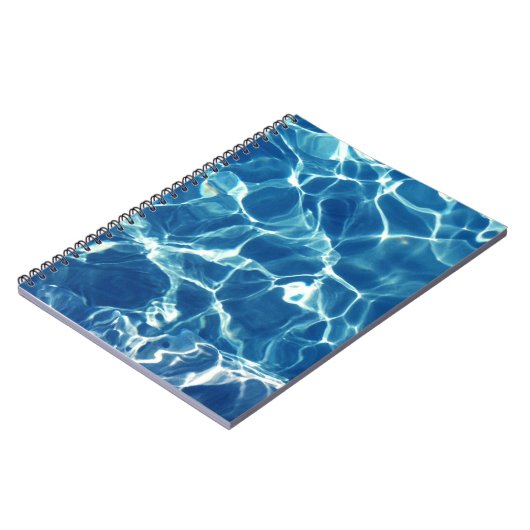 Blaues Wasser Notizblock (Linke Seite)