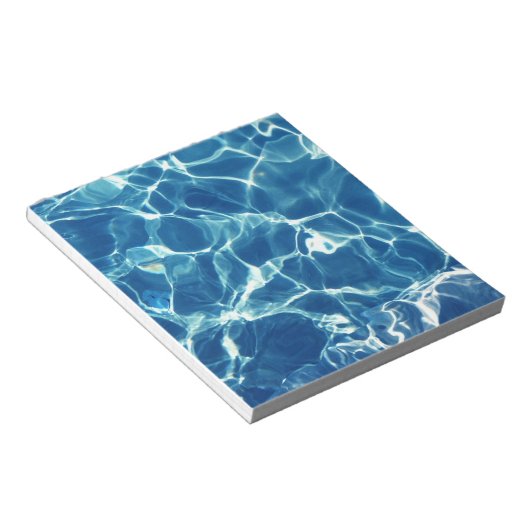 Blaues Wasser Notizblock (angewinkelt)
