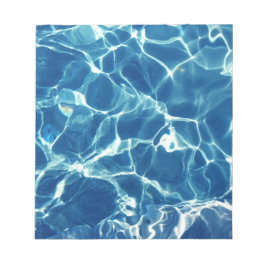 Blaues Wasser Notizblock