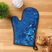 Blaues Wasser  Ofenhandschuh (Oben unten)