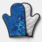 Blaues Wasser  Ofenhandschuh (Vorderseite/Rückseite)