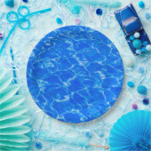 Blaues Wasser Pappteller (Party)