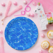Blaues Wasser Pappteller (Party)