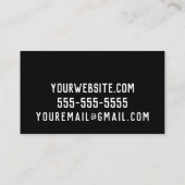 Blaues Wasser plätschert Visitenkarte (Rückseite)