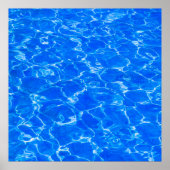 Blaues Wasser Poster (Vorne)