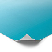 Blaues Wasser Poster (Ecke)