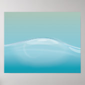 Blaues Wasser Poster (Vorne)