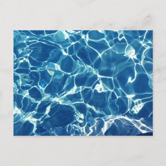 Blaues Wasser Postkarte (Vorderseite)
