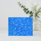 Blaues Wasser Postkarte (Stehend Vorderseite)