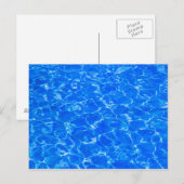 Blaues Wasser Postkarte (Vorne/Hinten)
