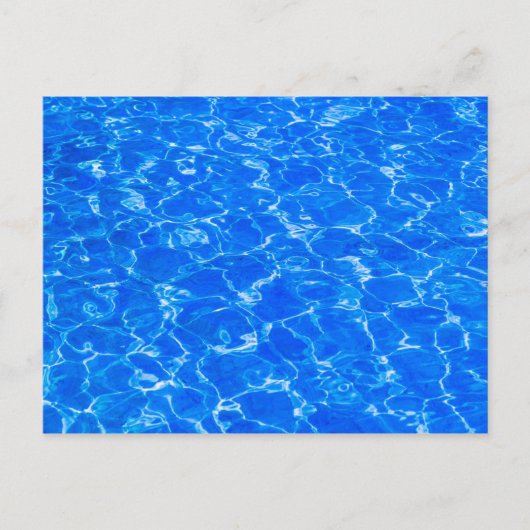Blaues Wasser Postkarte (Vorderseite)