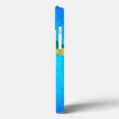 Blaues Wasser Rasta Honu Case-Mate iPhone Hülle (Rückseite / Links)