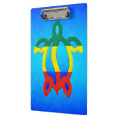 Blaues Wasser Rasta Honu Klemmbrett (Links)
