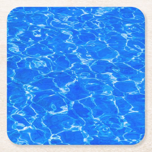 Blaues Wasser Rechteckiger Pappuntersetzer (Vorderseite)