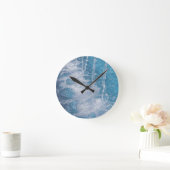 Blaues Wasser Runde Wanduhr (Zuhause)