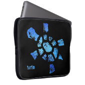 Blaues Wasser-Schildkröte 15" Laptopschutzhülle (Vorne Rechts)