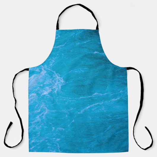 Blaues Wasser Schürze (Vorderseite)