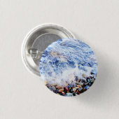Blaues Wasser schweben Button (Vorne & Hinten)