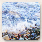 Blaues Wasser schweben Getränkeuntersetzer (Vorderseite)