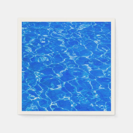 Blaues Wasser Serviette (Vorderseite)