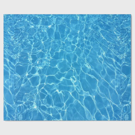 Blaues Wasser texturiert Geschenkpapier (Flach)