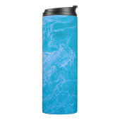 Blaues Wasser Thermosbecher (Nach links gedreht)