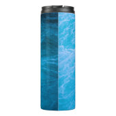 Blaues Wasser Thermosbecher (Rückseite)