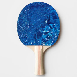 Blaues Wasser Tischtennis Schläger