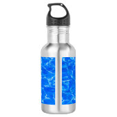 Blaues Wasser Trinkflasche (Rückseite)