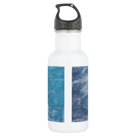 Blaues Wasser Trinkflasche (Rückseite)