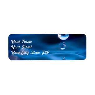 Blaues Wasser-Tropfen