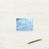 Blaues Wasser-Tropfen Post-it Klebezettel (Auf Schreibtisch)